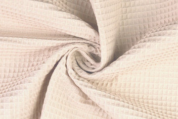 Waffelpiqué, Baumwolle, beige, sand, 0,5 m